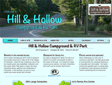 Tablet Screenshot of hillandhollowcamp.com